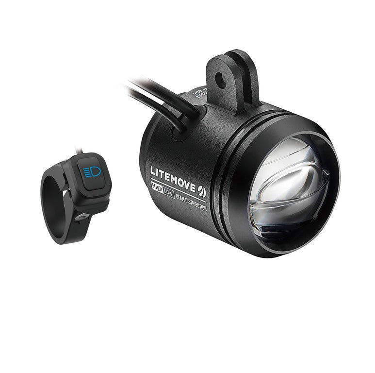 Litemove Scheinwerfer AE-200 für Speed Pedelecs Adapter oben schwarz