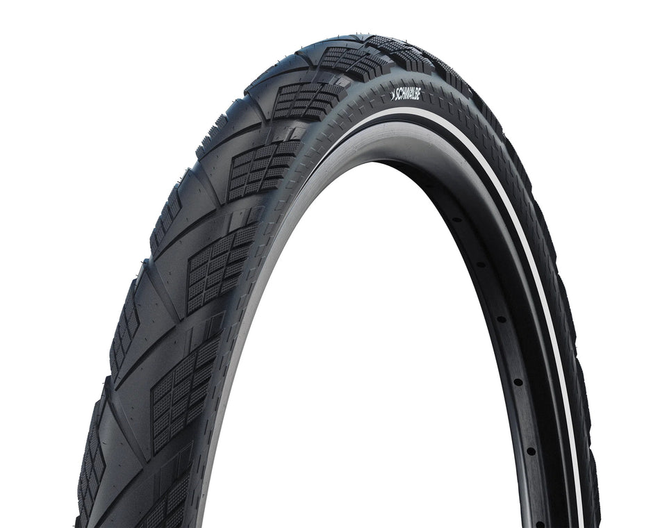 Schwalbe Marathon Efficiency Standard Line Drahtreifen 28", Addix Green schwarz/reflex 55-622