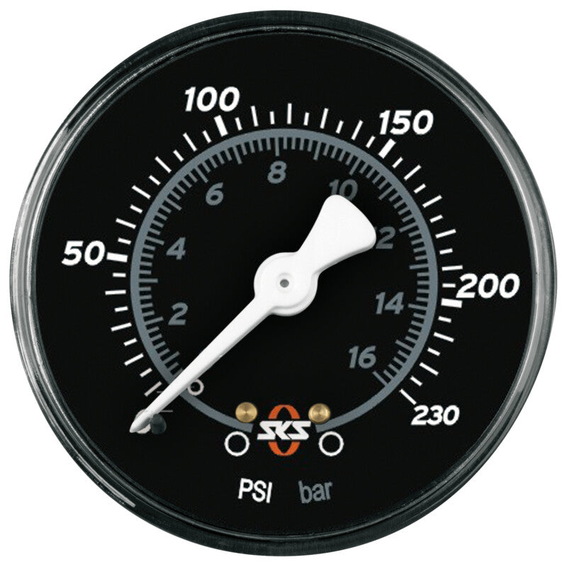 SKS GERMANY Ersatzmanometer für Rennkompressor NXT black 232 psi
