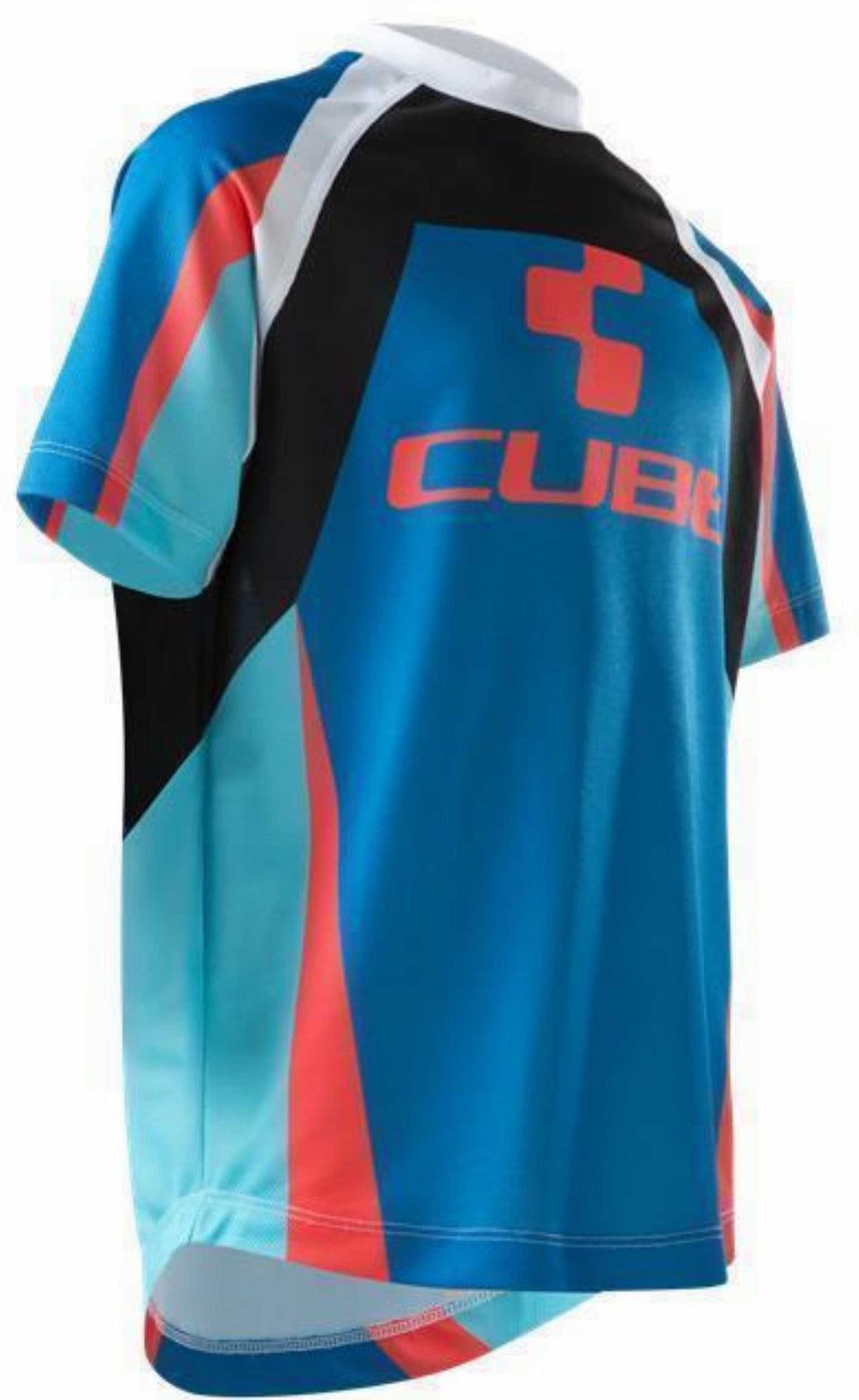 Cube JUNIOR ACTION TEAM Rundhalstrikot kurzarm blue´n´white´n´red