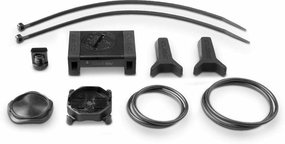 Cube Lenkerhalterset mit Geschwindigkeitssensor PRO black