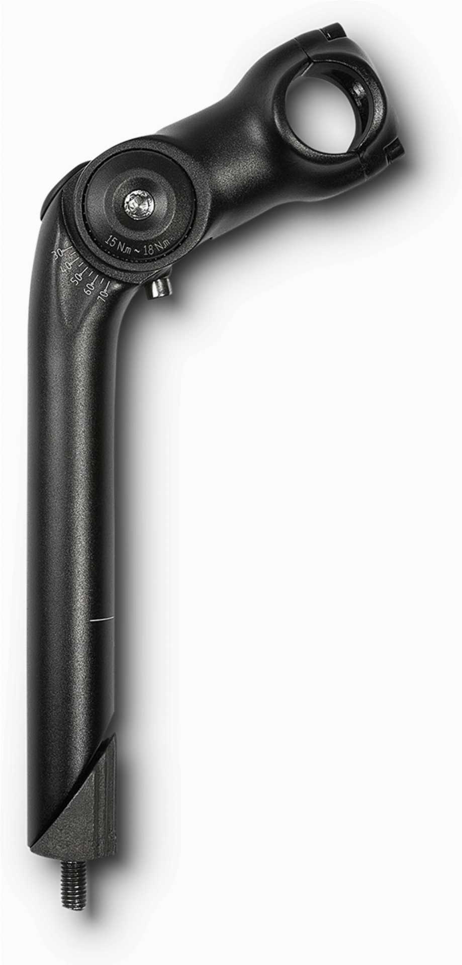 RFR verstellbarer Vorbau mit Schaft Trekking black 25,4 mm