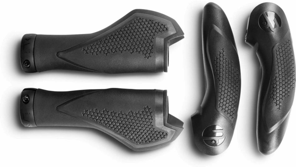 B-Ware - CUBE Natural Fit Griffe COMFORT Bar Ends Large black´n´grey (Gebrauchtware)