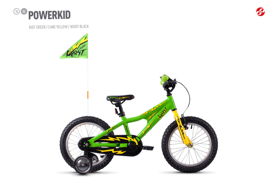 Ghost Powerkid Kinderrad 16" green/yellow