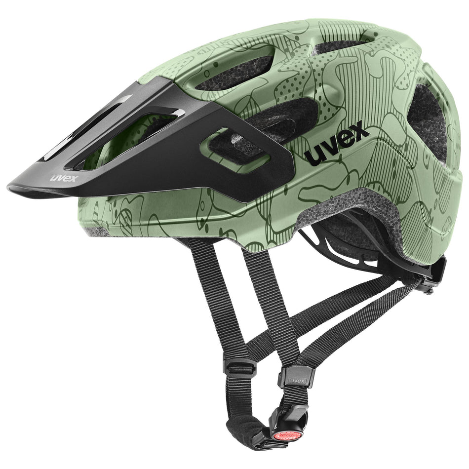 Uvex React Jr. Kinder-Helm moss green altimeter matt S (52-56 cm)