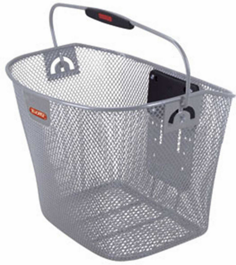 KLICKfix Uni Fahrrad/Lenkerkorb silber