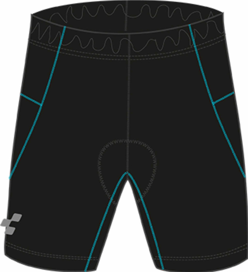 Cube Junior Radhose kurz black´n´blue