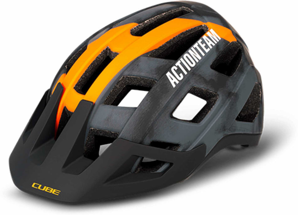 Cube Helm BADGER X Actionteam grey´n´orange