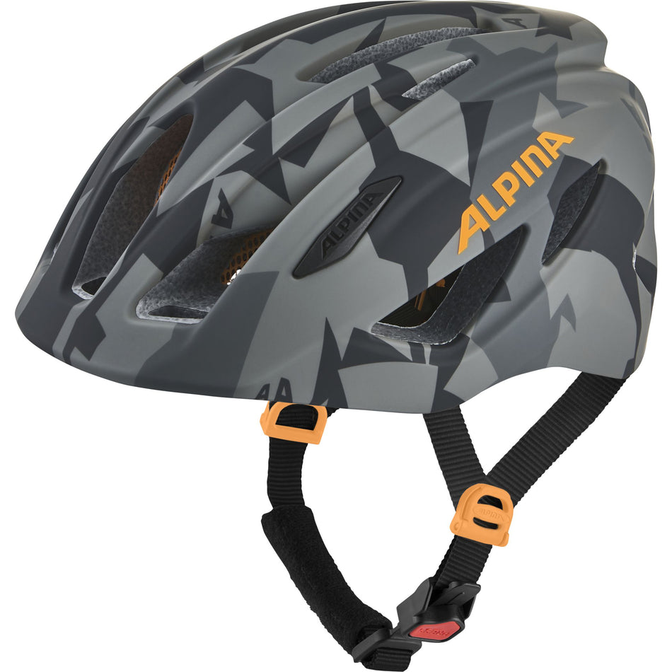 Alpina Pico Flash Kinder-Helm black-camo orange gloss 50-55 cm