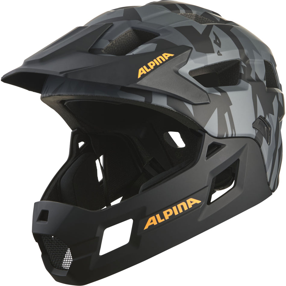 Alpina Rupi MTB-Helm black-camo orange matt 50-55 cm
