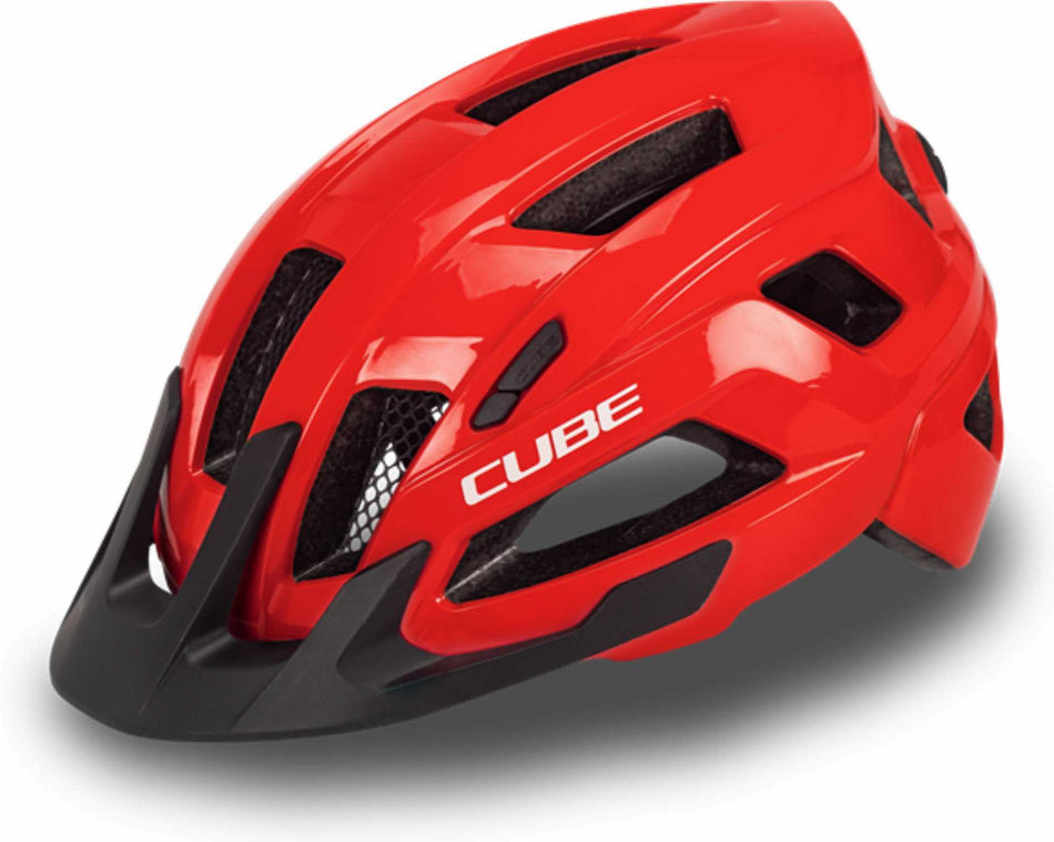 Cube Helm STEEP glossy red