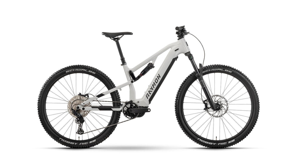 Raymon Trailray 120 Ultra 800 Wh E-Bike Fully 29" bianco/black/silver