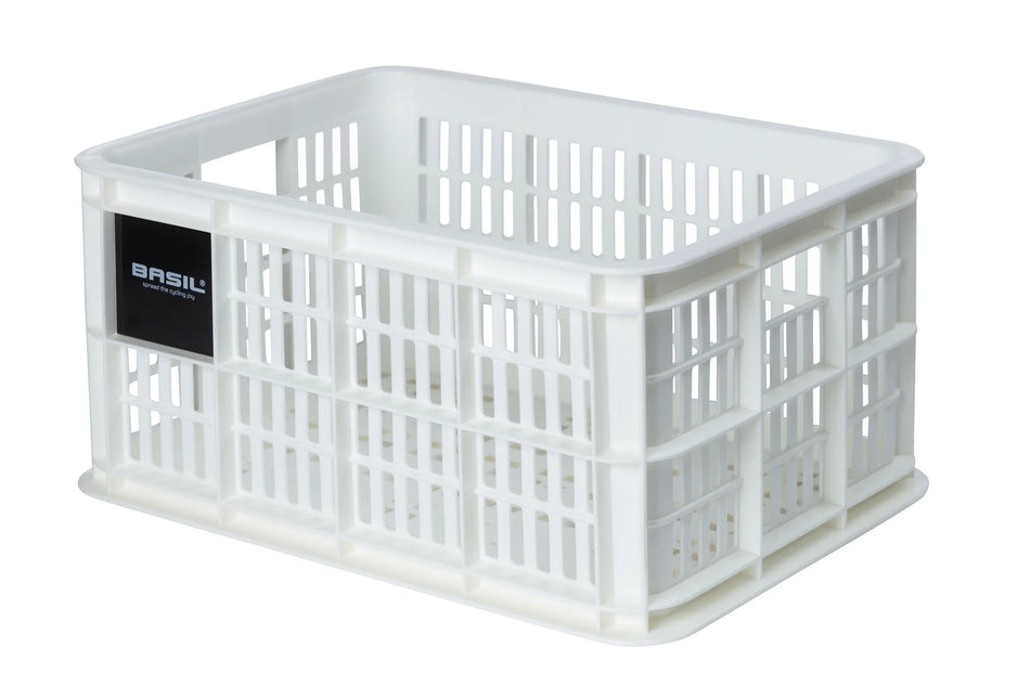 Basil Crate Fahrradkasten weiß