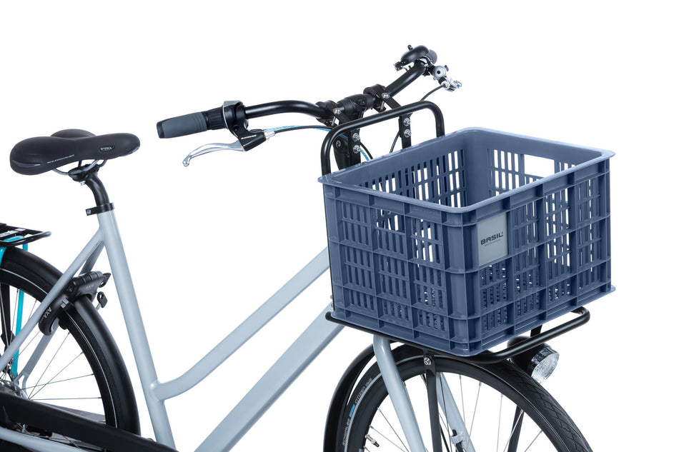 Basil Crate Fahrradkasten bluestone