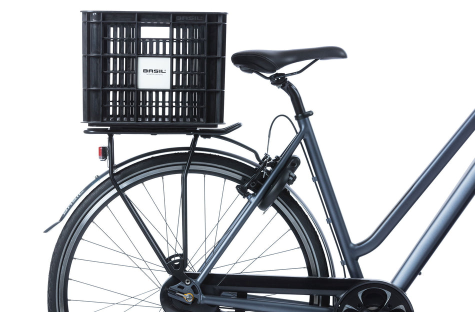Basil Crate L MIK 2.0 Kunststoff-Fahrradkasten schwarz 40 L