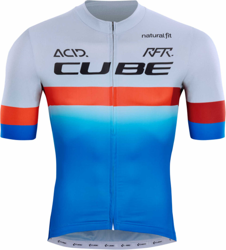 Cube Teamline Trikot kurzarm blue´n´red´n´grey