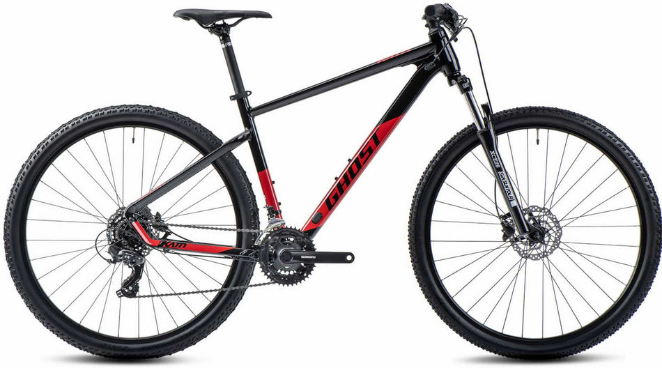 Ghost Kato AL MTB-Hardtail Diamant 27,5" black/ riot red glossy