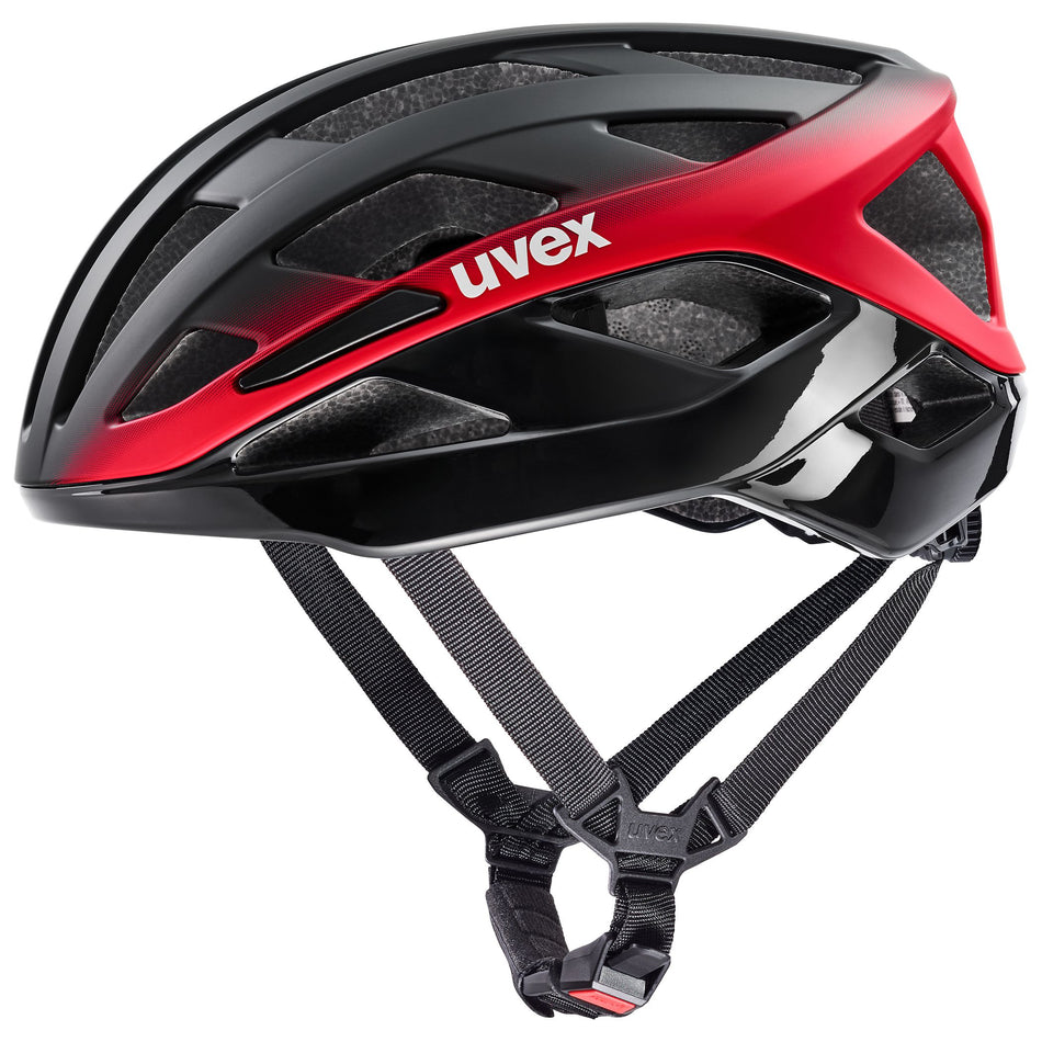 Uvex I-Volute Rennrad-Helm black-red matt