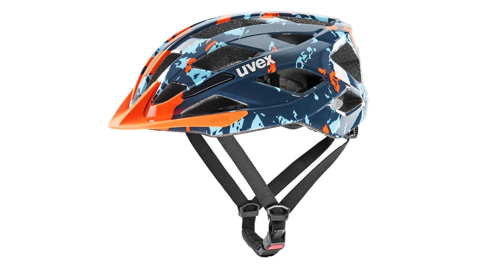 Uvex Air Wing 2 Kinder-Helm papaya-bubble blue