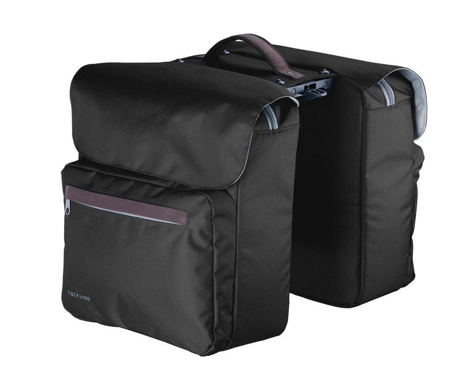 Racktime Doppeltasche Ture, schwarz,