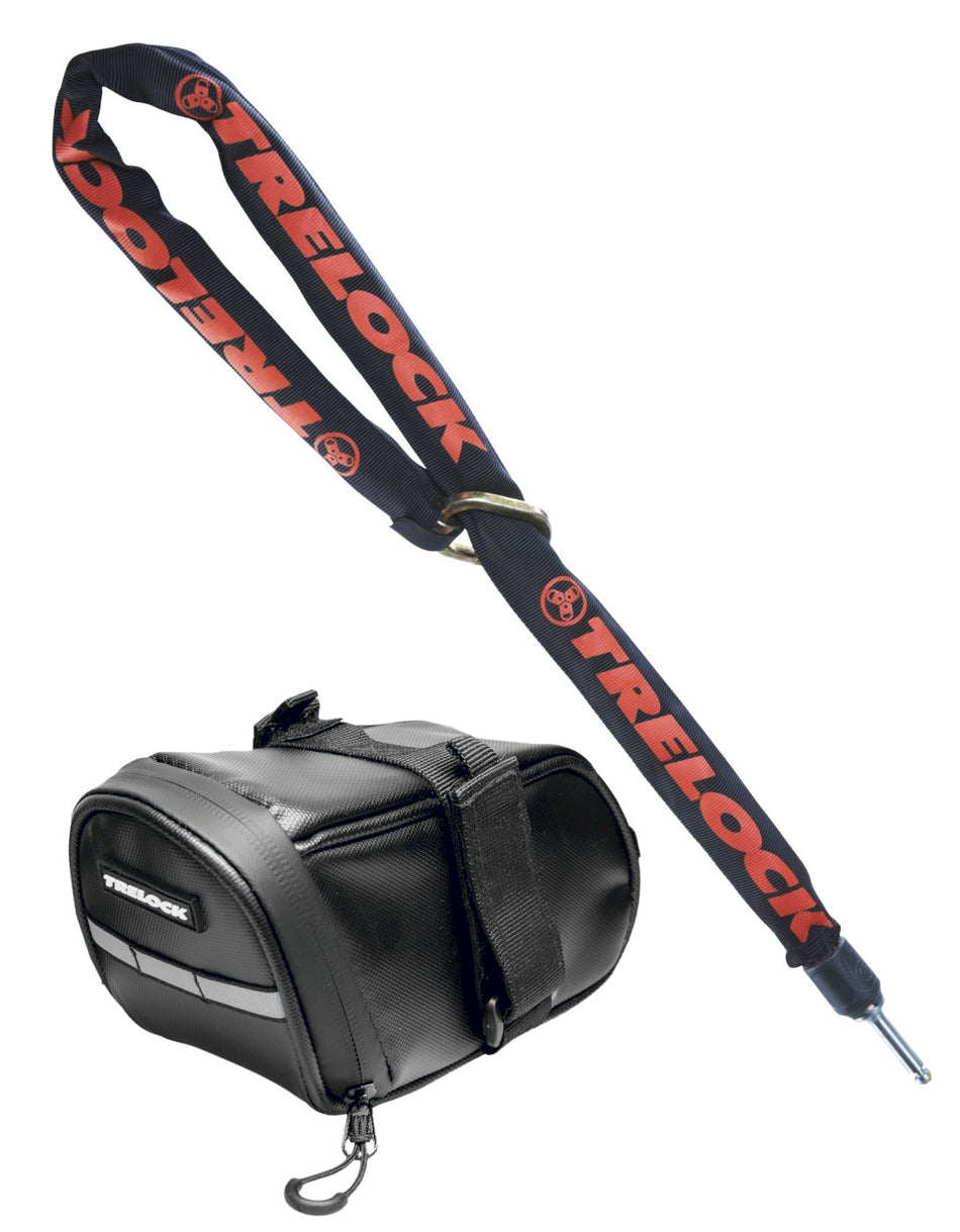 Trelock ZR 355 Anschließkette 6 mm Kettenglied inkl. Satteltasche schwarz