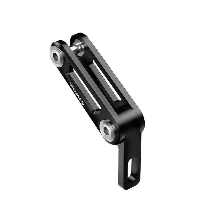 Litemove Scheinwerfer Halter für Gabel 2 Achsen , Alu schwarz