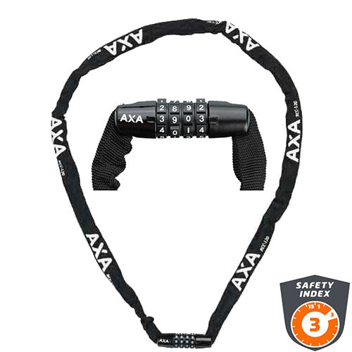 Axa Kettenschloss mit Zahlencode Rigid RCC 120/3,5 schwarz