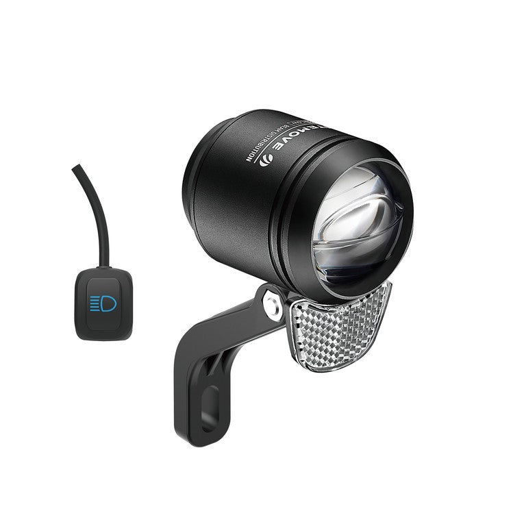 Litemove Scheinwerfer AE-200 für Speed Pedelecs für Gabelbefestigung schwarz