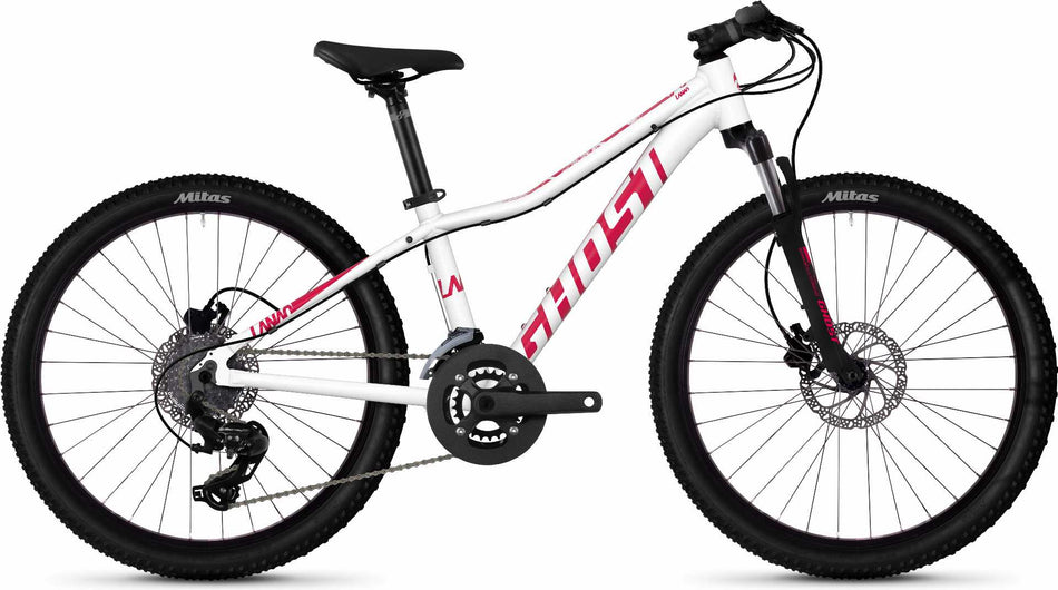 Ghost Lanao D4.4 AL W Jugendrad 24" star white / ruby pink