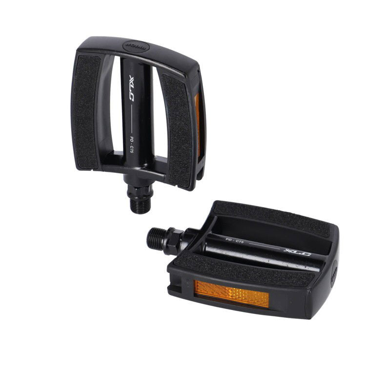 XLC City/Comfort Pedal PD-C75, Aluminium, Sandblock, schwarz/schwarz