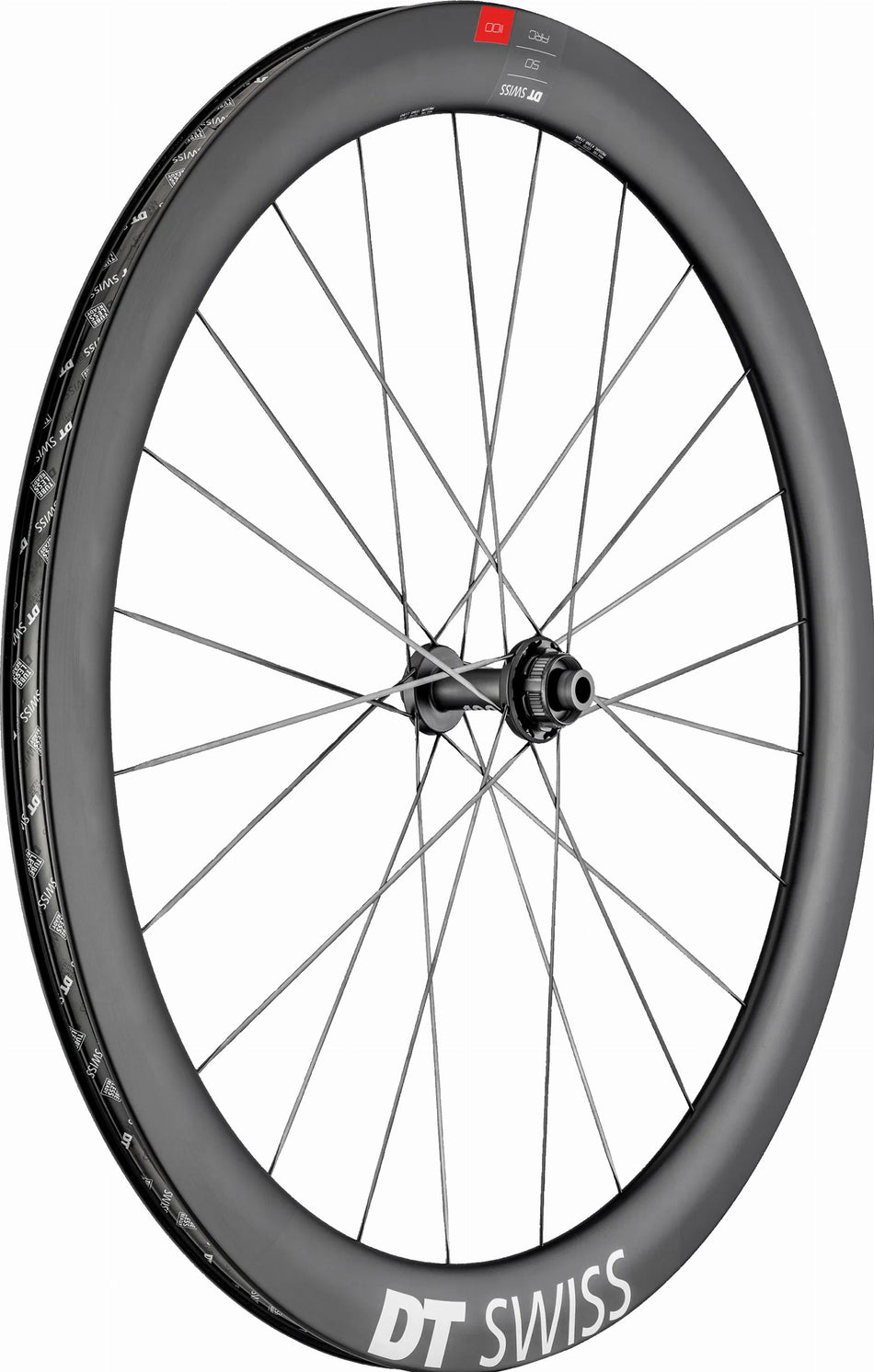 DT Swiss ARC 1100 Dicut, Vorderrad 28", Carbon, Center Lock, Felgenhöhe 50 mm für Steckachse 12/100 mm TA