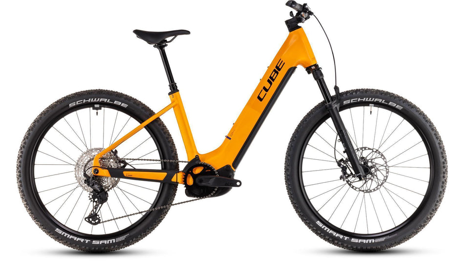 Cube Reaction Hybrid SLX 800 Wh E-Bike Hardtail Easy Entry 27,5" spectraorange´n´violet