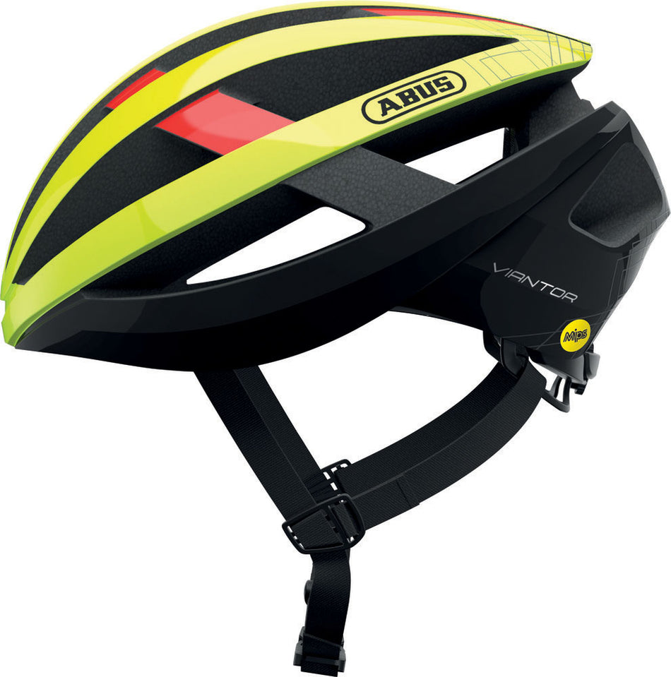 Abus Viantor MIPS Rennrad-Helm neon yellow