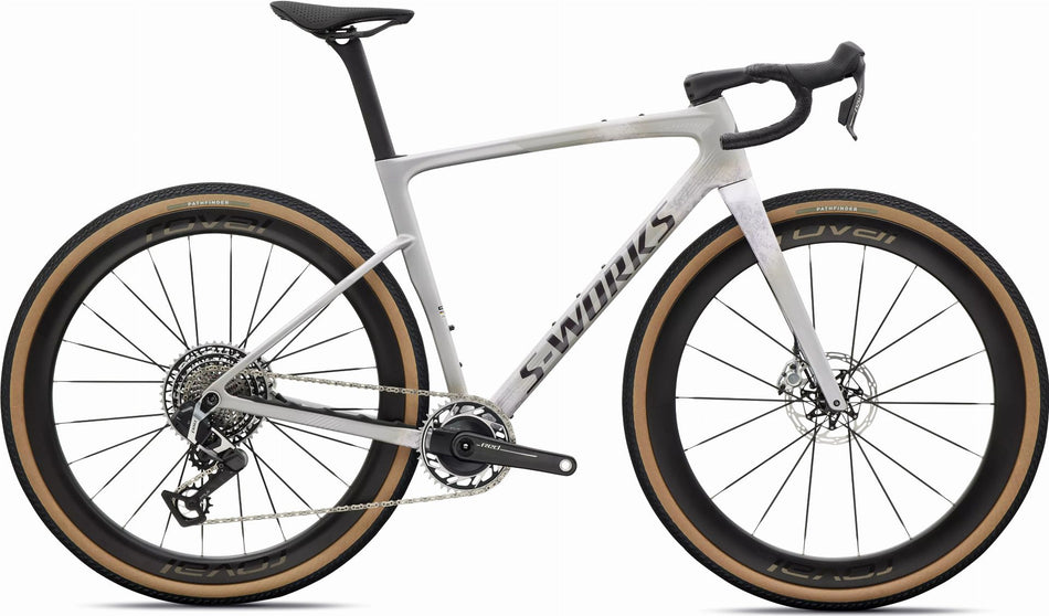 Specialized S-Works Crux 5 SRAM Red XPLR Gravelbike Diamant 28" Silver Dust/amethyst Frost/nebula Metallic