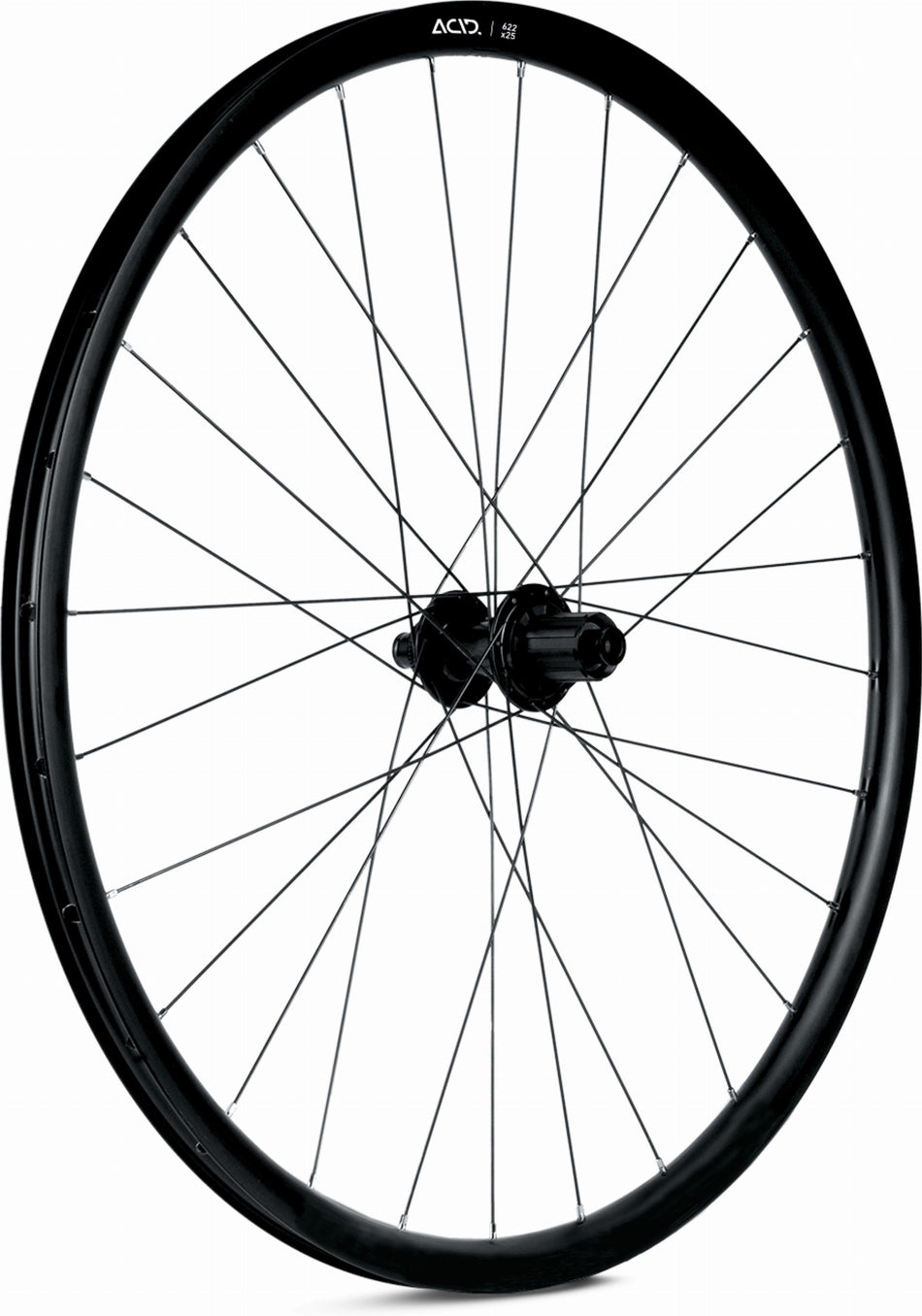Acid Hinterrad 29" Gravel Race HPA 622x25 12x142 TA J-Bend CL 28H black, white