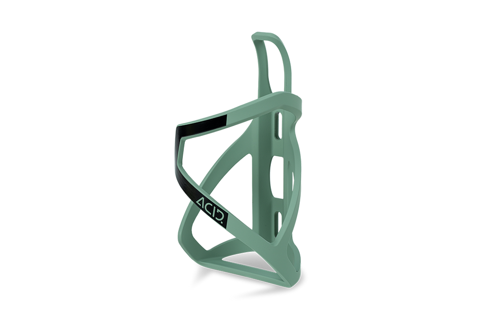 Acid HPP Left-Hand Sidecage Flaschenhalter matt green´n´glossy black