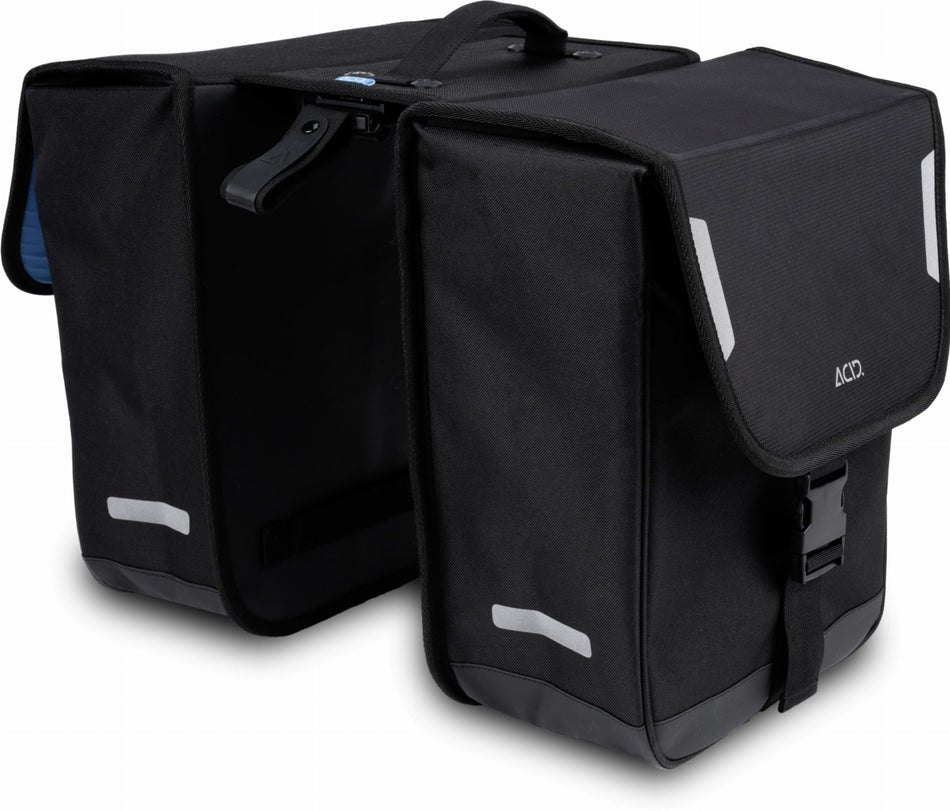 Acid Seitentasche City Classic Double RILink black 15 L + 15 L