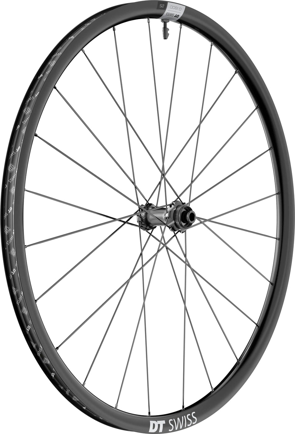 DT Swiss G 1800 Spline 25 Vorderrad 28", Center Lock, Felgenhöhe 25 mm für Steckachse 12/100 mm TA