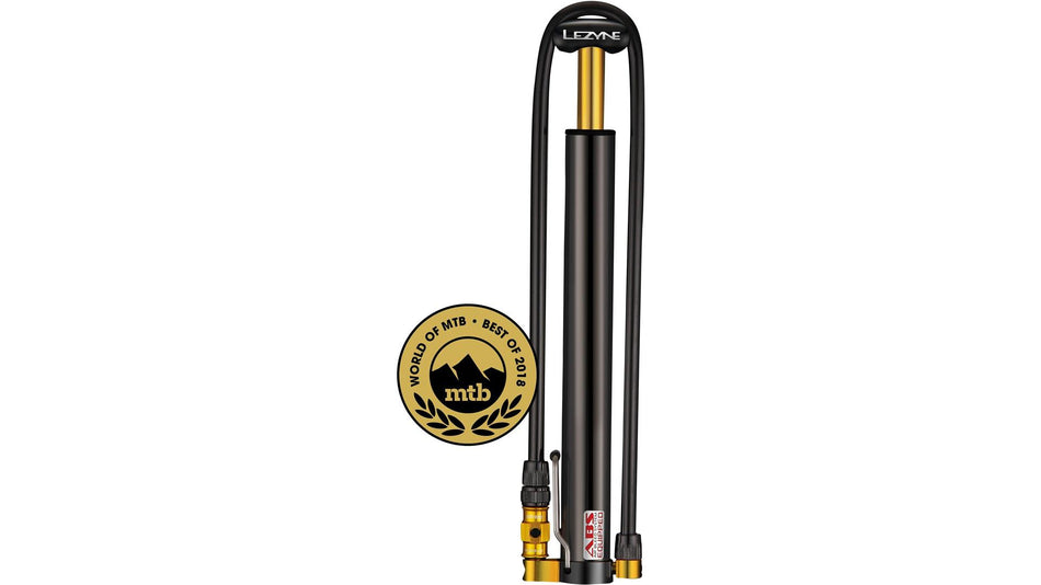 Lezyne Fahrrad Minipumpe CNC Micro Floor Drive HV schwarz-glänzend
