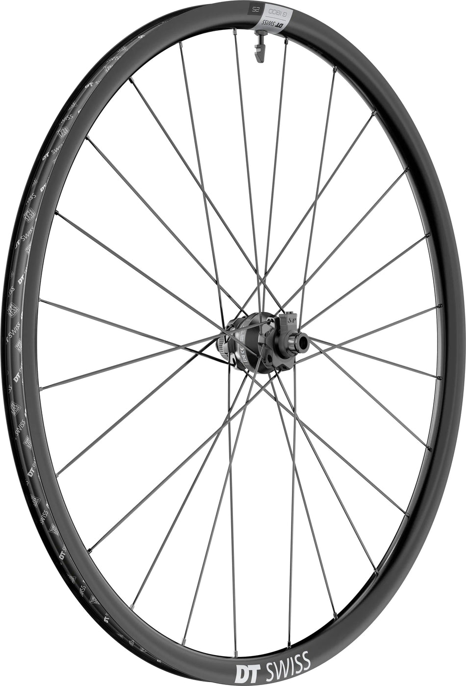 DT Swiss G 1800 Spline 25 Vorderrad 28", Center Lock, Felgenhöhe 25 mm, Aluminium Felge, Dynamo Nabe für Steckachse 12/100 mm TA