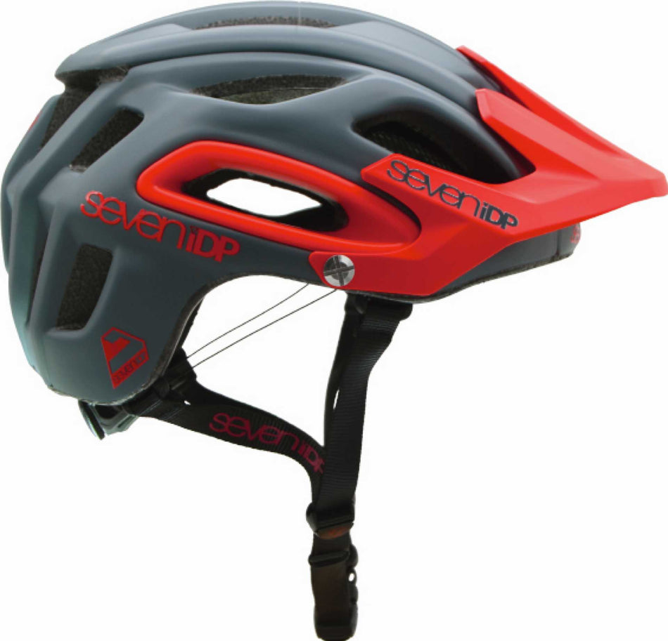 7iDP Helm M2 BOA dunkelgrau-rot
