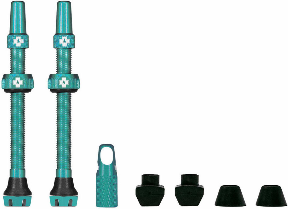 Muc-Off Tubeless Valve Kit V2 Universal for MTB & Road turquoise