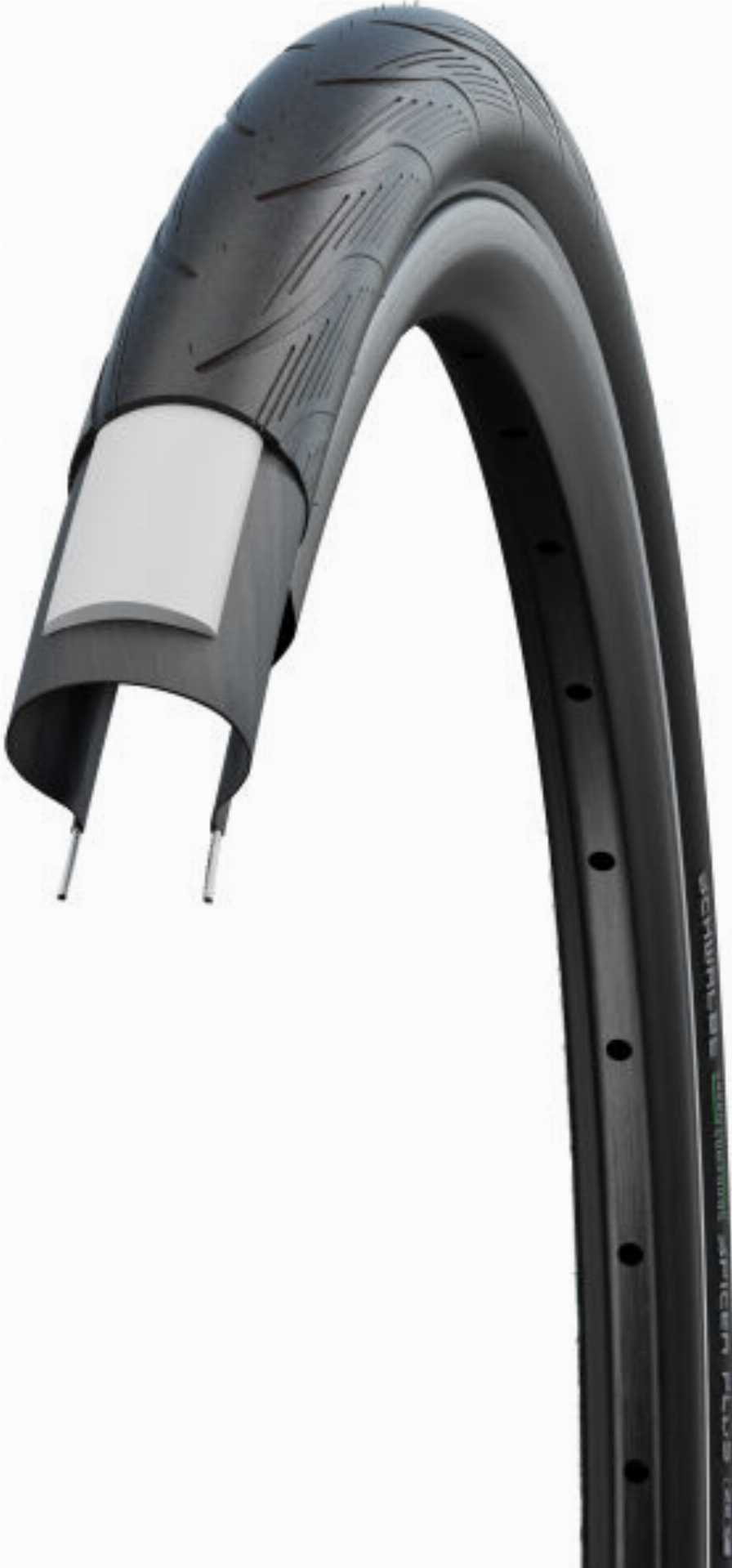 Schwalbe Spicer Plus Green Compound Active Line, Tube, Drahtreifen 28" TwinSkin, PunctureGuard black-reflex