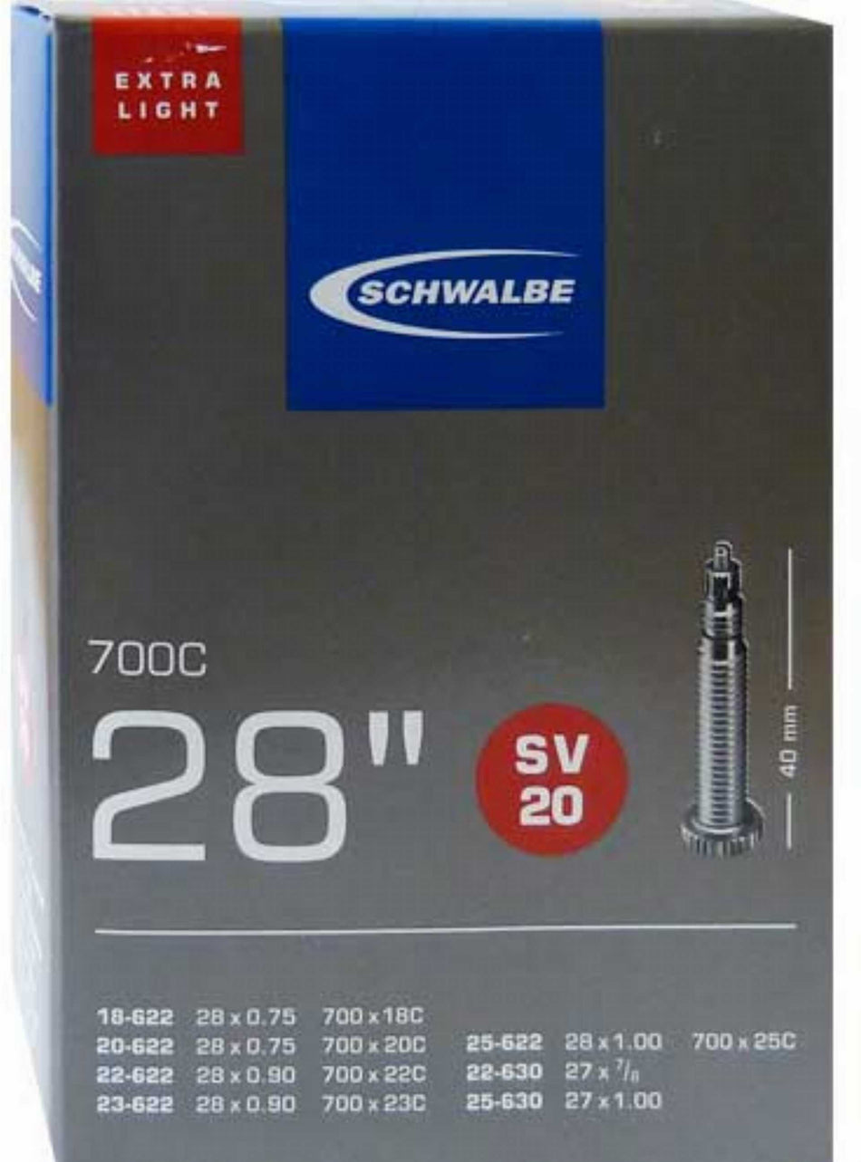 Schwalbe Nr. 20 Extralight Schlauch 28''