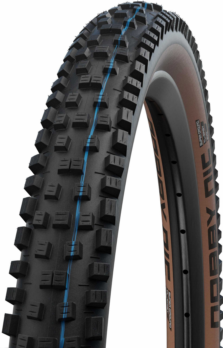 Schwalbe Nobby Nic Super Ground, Evolution Line, TLE, SnakeSkin Faltreifen 26" Addix SpeedGrip bronze sidewall 62-559