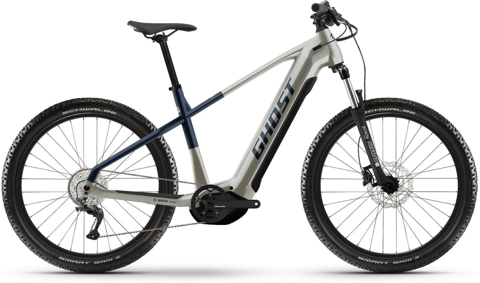 Ghost E-Teru Universal 625 Wh E-Bike Hardtail Diamant pearl warm grey/pearl dark blue - glossy