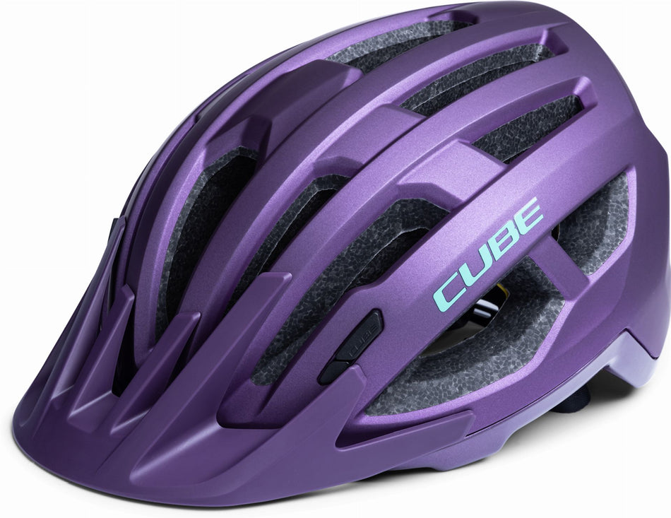 Cube Offpath Mips MTB-Helm purple