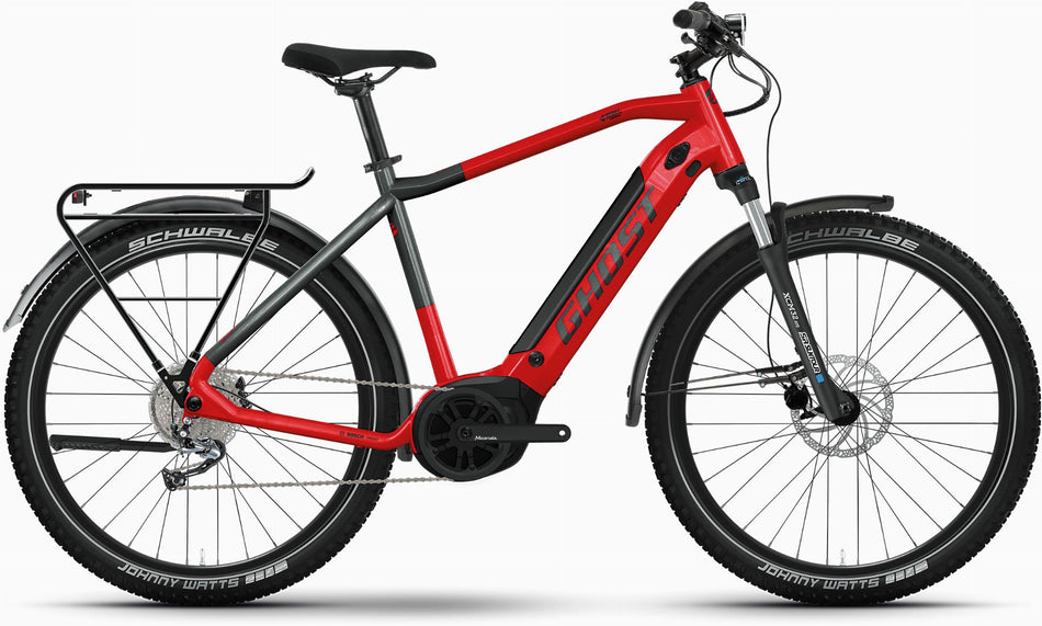 Ghost E-Teru Essential EQ 500 Wh E-Bike Diamant 27,5" riot red/metallic anthrazit - glossy