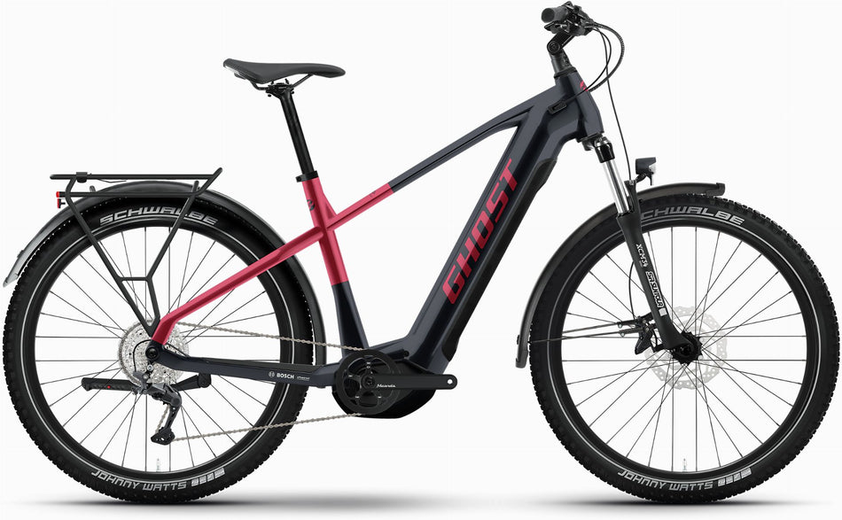 Ghost E-Teru Universal EQ 625 Wh E-Bike Diamant 27,5" black/metallic rust red - glossy