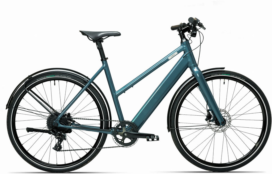 Coboc Vesterbro TPZ 360 Wh E-Bike Trapez 27,5" opal blue, gloss